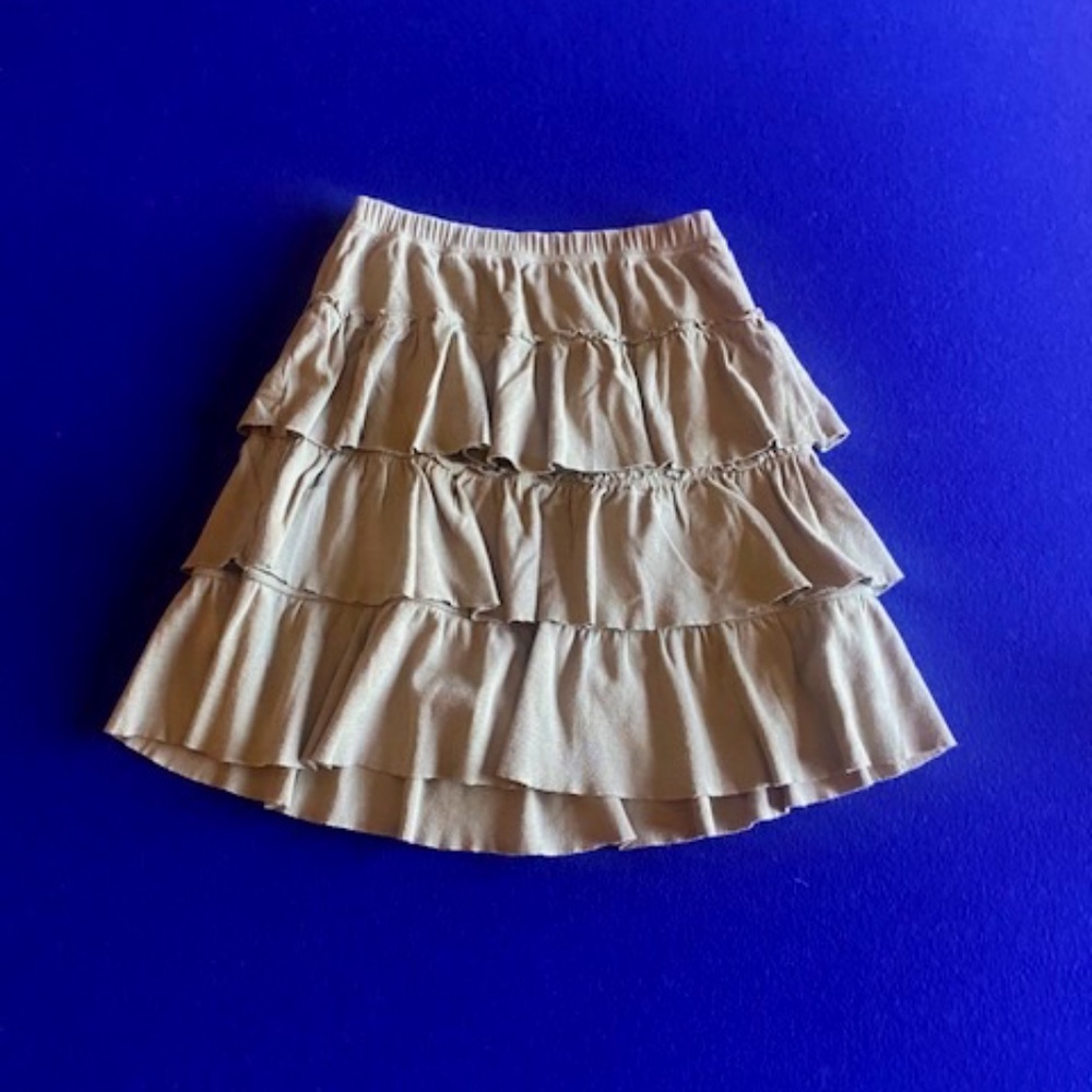 Petit Bateau Olive Green Mini Skirt Girls Size 12